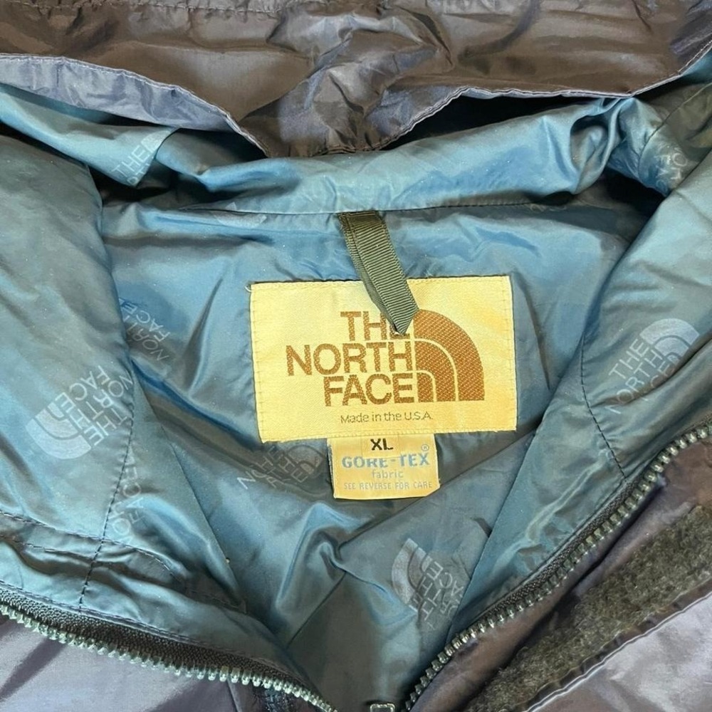 Vintage 80s made in USA The North Face navy blue windbreaker jacket men's XL - Picture 3 of 7